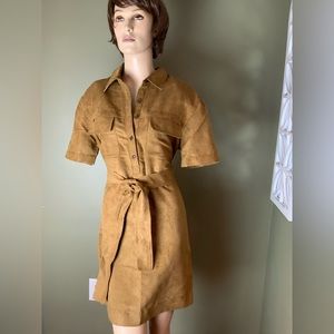 Banana Republic factory faux suede dress brand new tags retail $120  medium